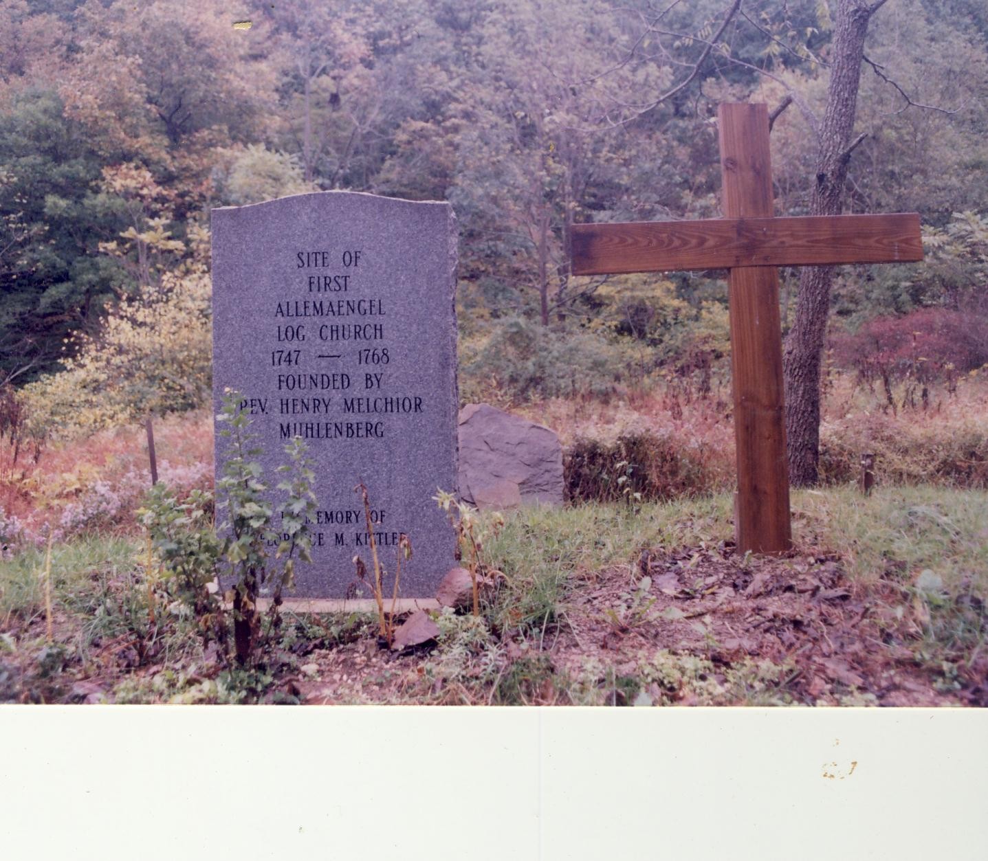 Old Allemaengel Church Site, Stony Run, PA