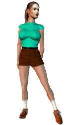 Anwyn in her gym clothes