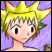 4/14 :: em's requested blonde spikey hair guy eating a taco in taco boxers :D;;... i spent 2 hours on it