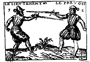 people poking each other with sharp pointy things