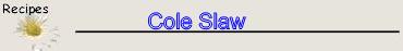 cole slaw