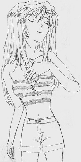 Asuka looking snooty