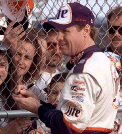 Rusty signing autographs