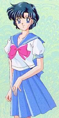 You are Sailor Mercury. She is the brains out of the Sailor Scouts. She is quiet and doesn't do well in love relationships because she is very shy.