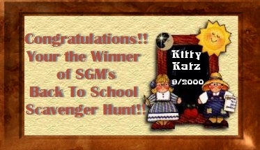 Well I wasn't the only winner...