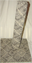 Shaded grays post and cream pattern.