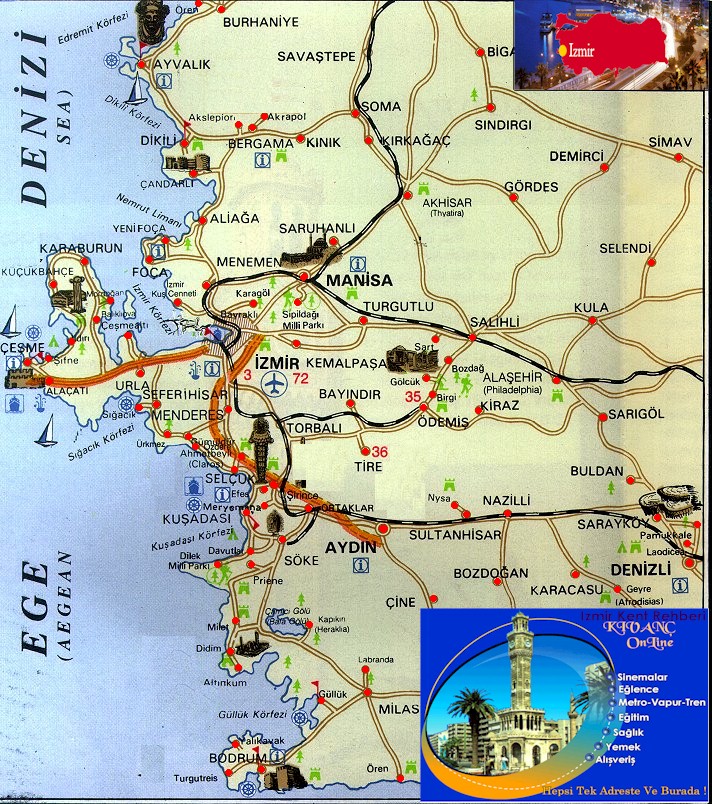 EGE HARiTASI - iZMiR REHBERi