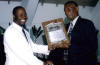 Dir Clive Gardener receives award for sustained distinguished service over the years