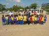 Group photo woth the children of Dempshire Basic School