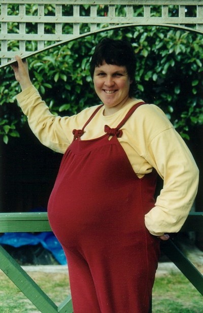 8 months pregnant