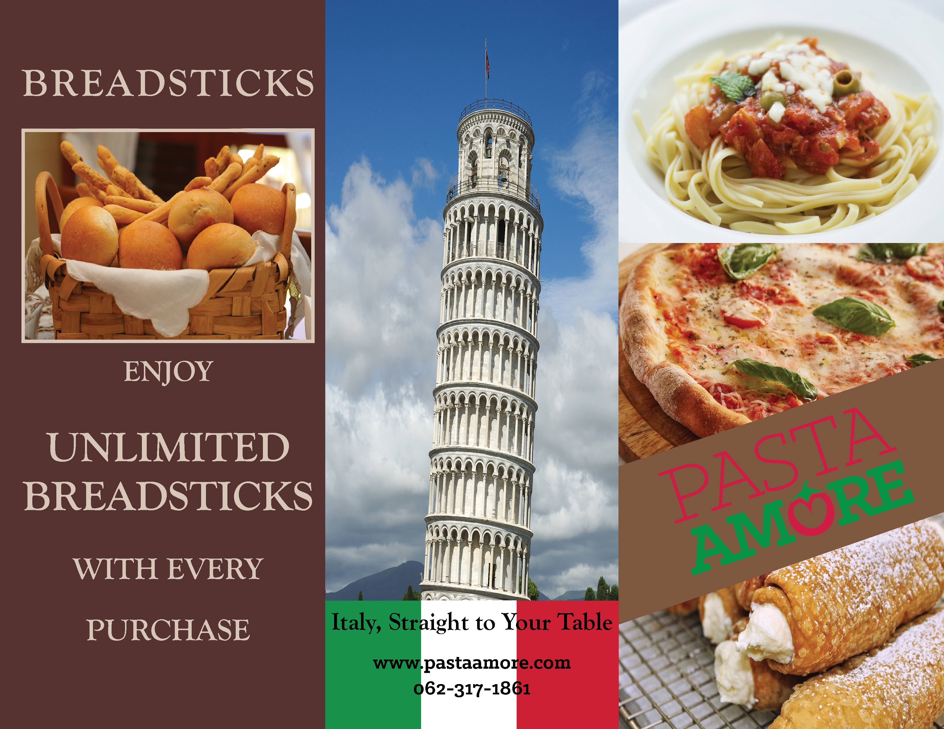 Pasta Amore Brochure