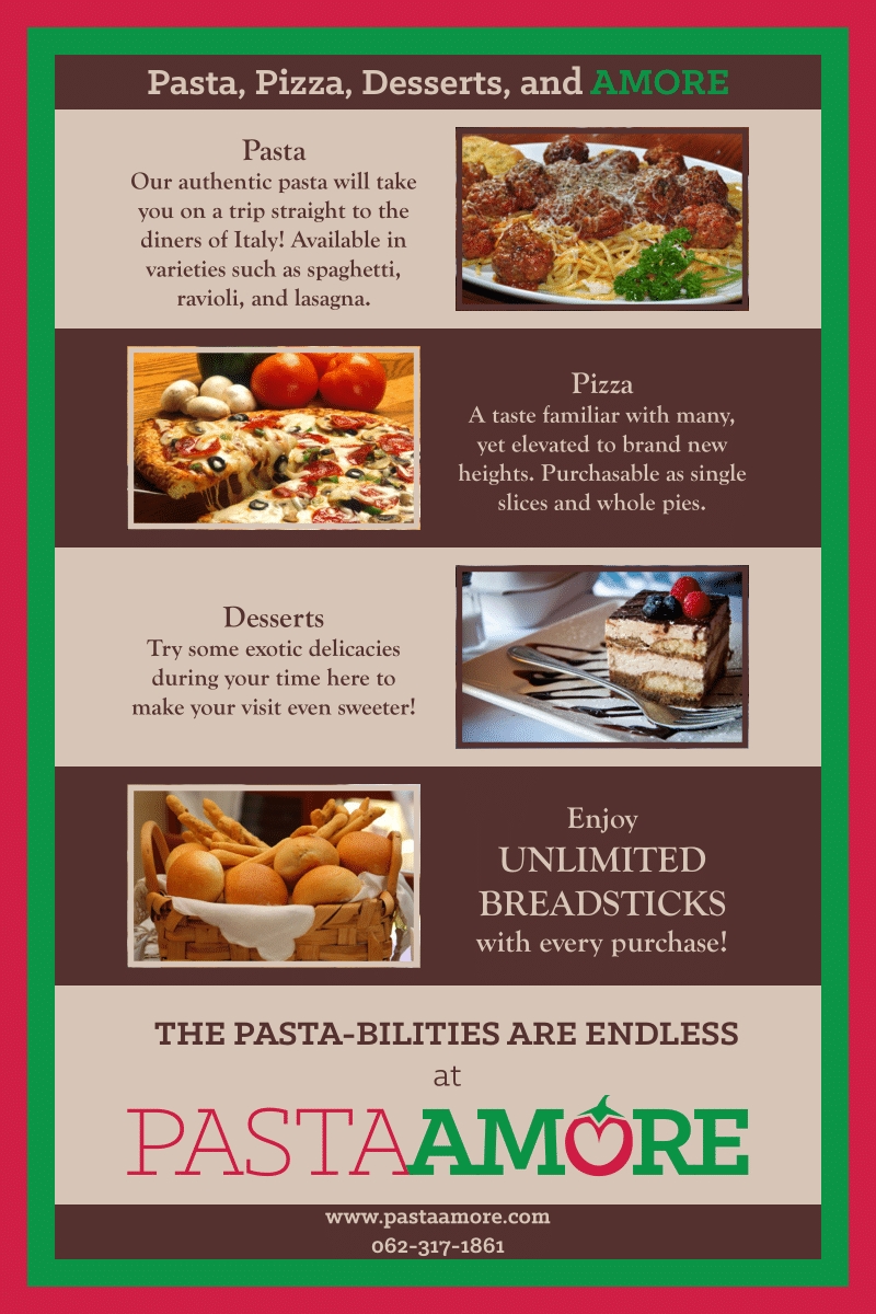 Pasta Amore Flyer