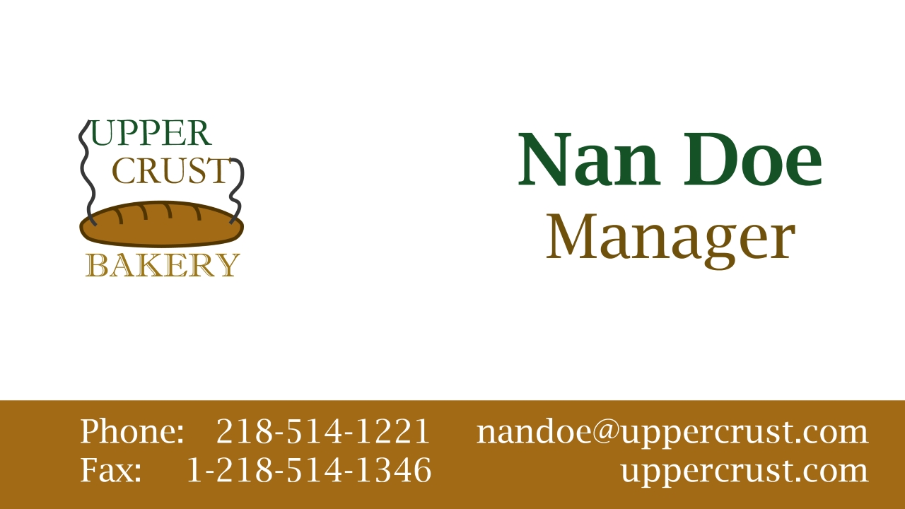 Upper Crust Card
