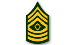 1SG, 3 Chevrons, 3 Rockers, and a diamond in middle.