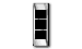 CW3, 3 black squares on a silver bar.