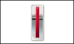 CW5, 1 red vertical line on a silver bar.
