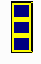 CW2, 3 blue squares on a gold bar.