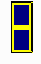 WO1, 2 blue squares on a gold bar.