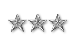 LTG, 3 silver stars.