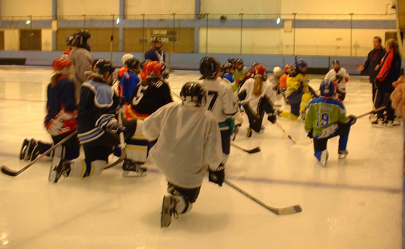 Ist training session with Scottish ladies