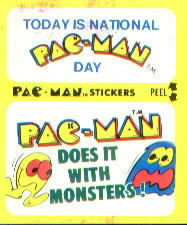 Today is national Pac-Man Day / Pac-Man does it with monsters!
