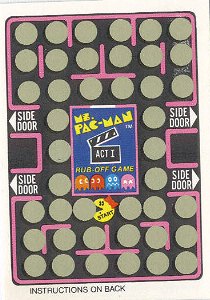 Ms. Pac-Man Rub-Off Game