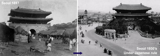 Before-After, Korean Peninsula under Japanese rule