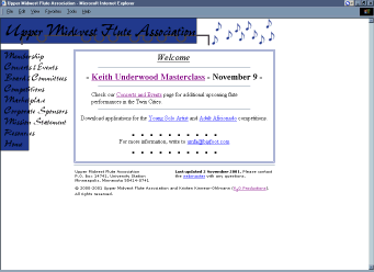 screen capture - geocities/umfausa