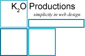 K2O Productions - simplicity in web design