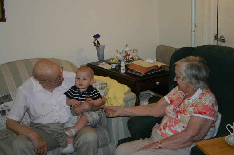 Clark and Jackie Bloom with Alex