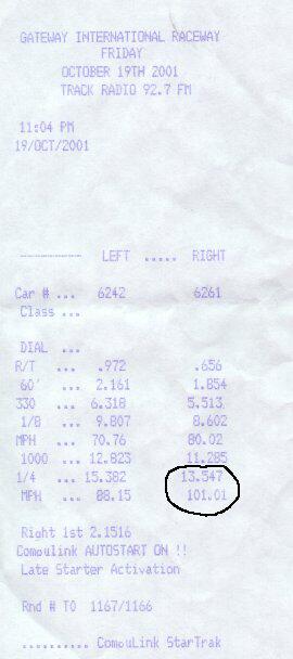 Timeslip with all bolt-ons except TB and MP Inlet Plenum