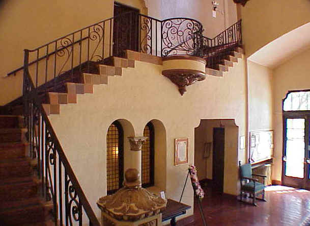 Staircase leading to the Ballroom