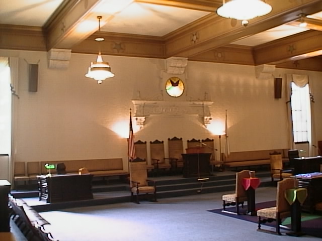 Blue meeting room, from the northwest