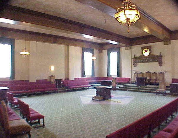 Red meeting room, looking to the east