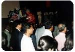 A welcoming ceremony for the VIPs