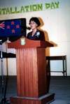 Pn.Wong gaves her speeches...