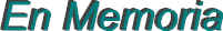 En Memoria