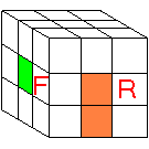Cube colors match on the R face.