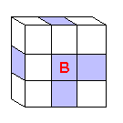 The first possible positioning of the edge pieces is shown.