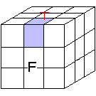 Edge cube in the FT position.