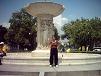 Me standing in front of the Dupont Circle Fountain.