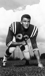 Canary in football uniform