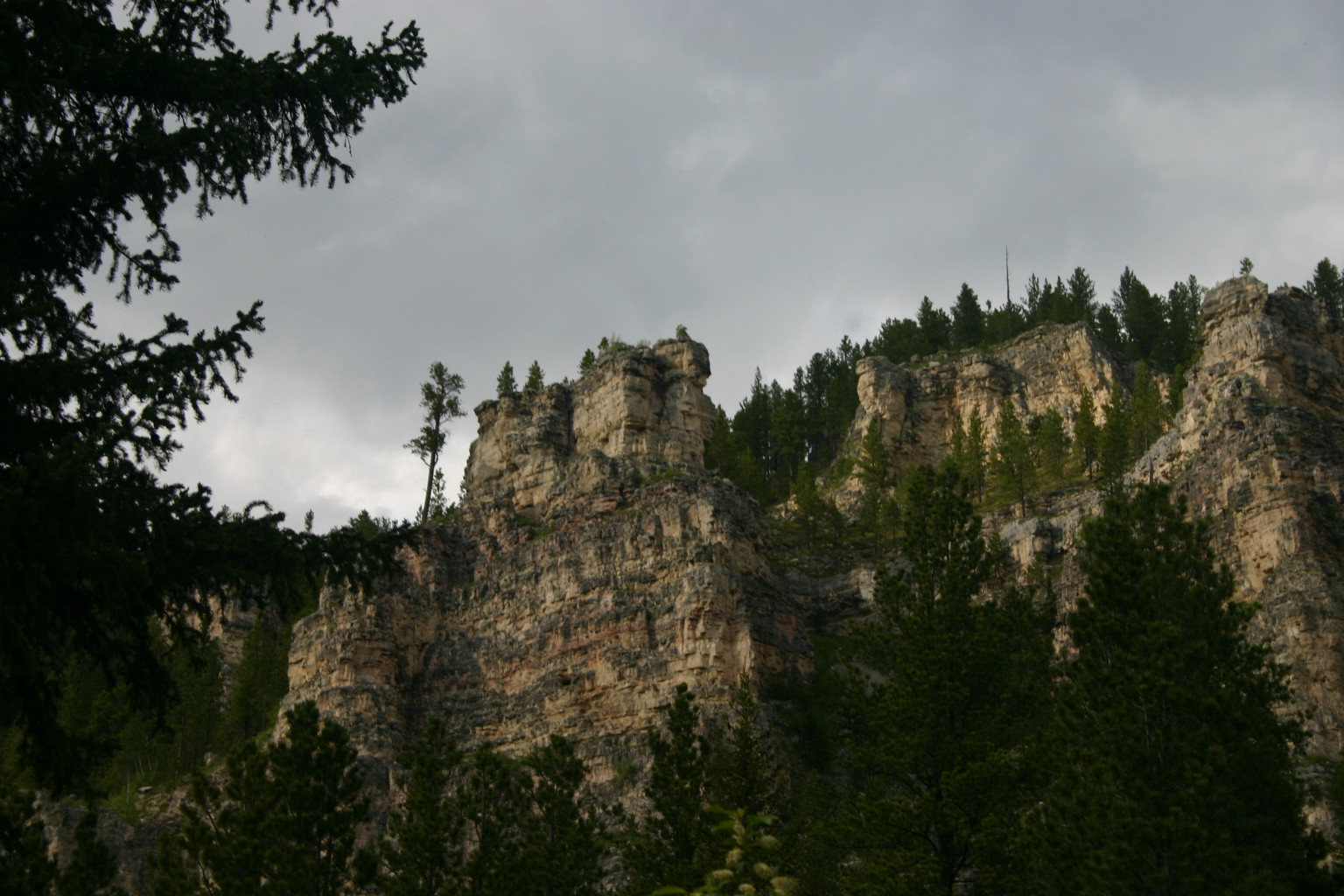 This photo was taken on the scenic "Spearfish Canyon" road that runs between Spearfish, SD and Lead, SD.