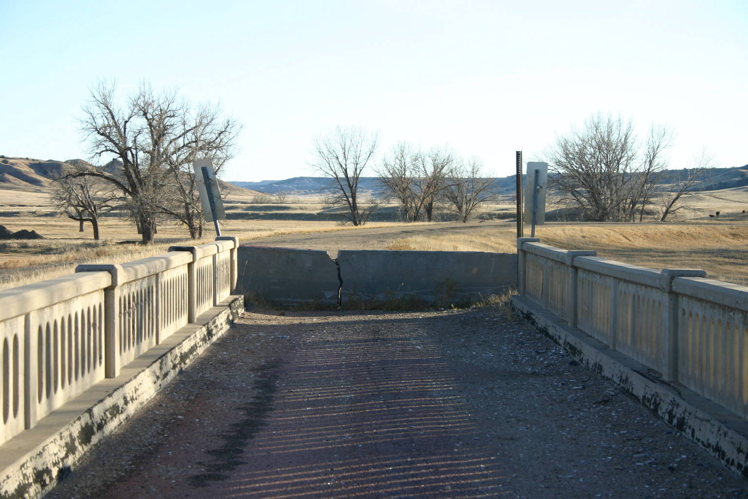 Outside of Hermosa, SD, this old bridge is sealed off at both ends.&nbsp; Not much remains of the road it used to connect.
