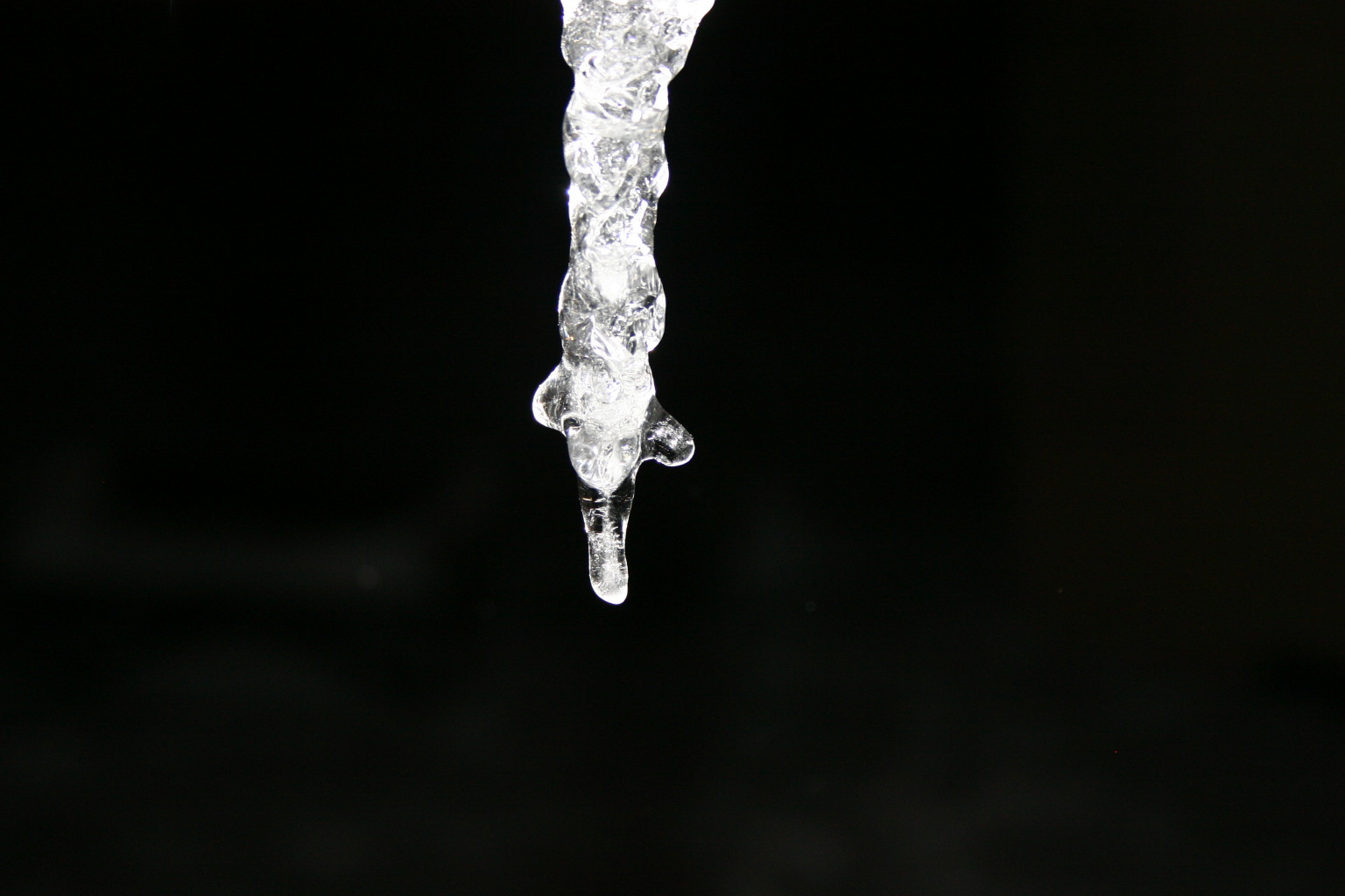 One of the icicles near my back door.
