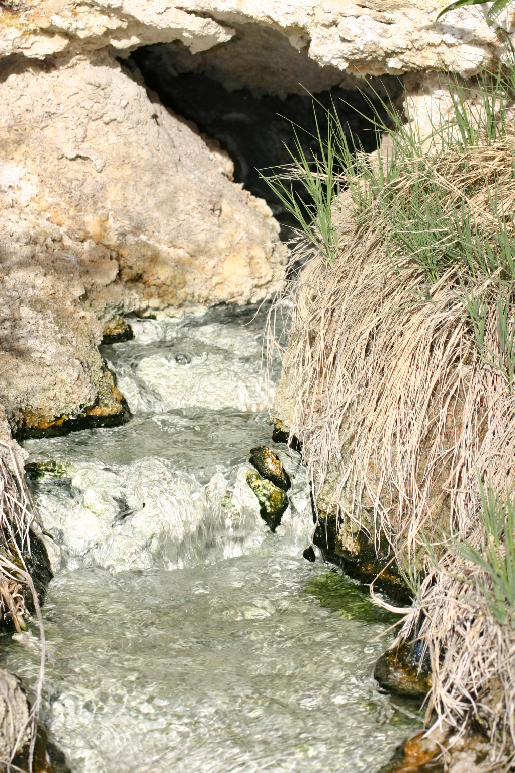 A hot mineral spring in Thermopolis, WY.