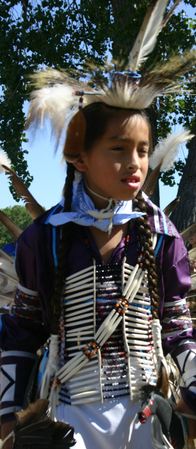 This photo of Kobe Provost recognizes the emergence of young people's pride in their culture.&nbsp; Kobe is from the Lakhota Nation.&nbsp; Used with permission.