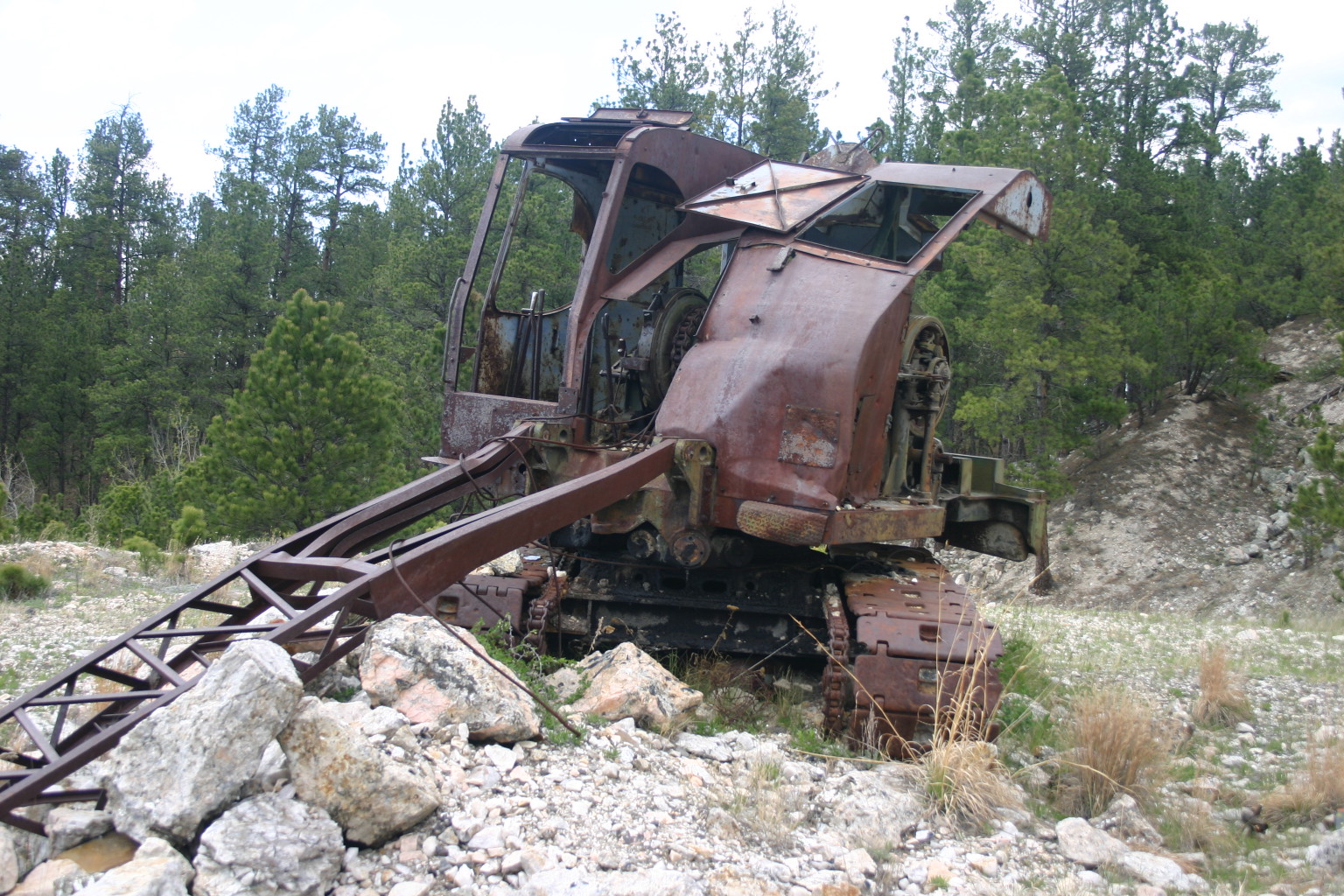 This photo was taken at the bottom of a tailings pile at Tip Top Mine near Custer, SD.