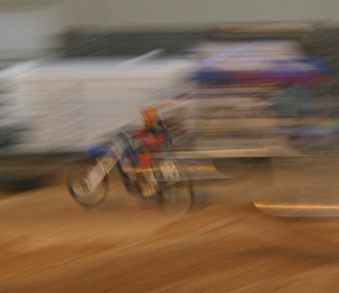 This photo of a motocross racer was taken at the Central States Fair in Rapid City.