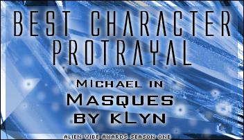Masques won the 'Best Character Portrayal' award at the Alien Vibe Awards!